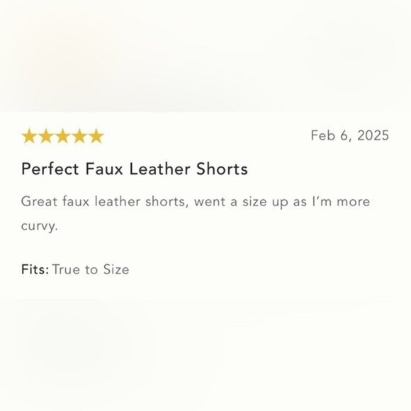 NWT Size 8 - Anthropologie Faux Leather Cuffed Shorts in Brown - Picture 14 of 16